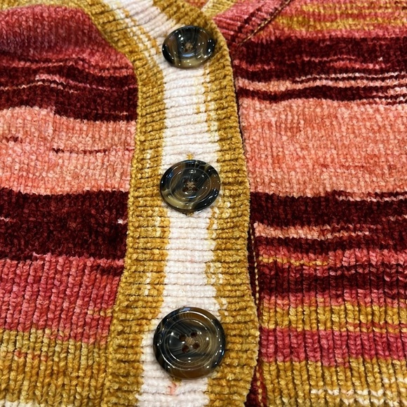 Forever 21 | Sunset Striped Chenille Cardigan | Size Medium - Picture 6 of 9